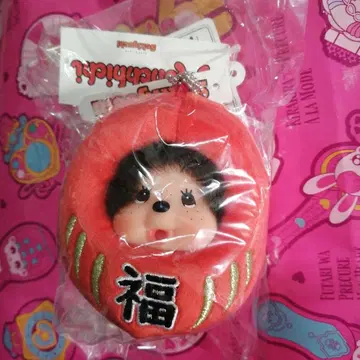 미개봉 새상품 몬치치 달마 마스코트 봉제 인형 키링