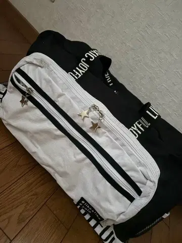 러브토키 / 화이트 블랙 보스턴 백 대용량