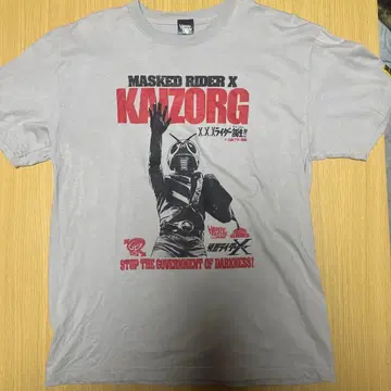 미사용 새상품 하드코어 초콜릿 가면라이더X T셔츠 사이즈 L