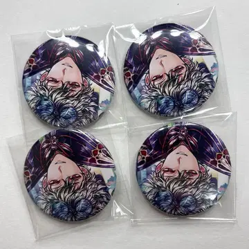 악마고양이 캔뱃지 바토캔 하나마루 4점