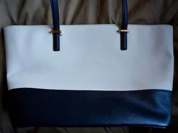 케이트 스페이드 화이트/블랙 토트백