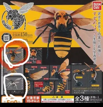BANDAI 말벌 가챠 오오말벌 검은말벌 세트