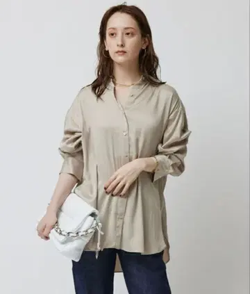 BABYLONE WASH 실크 레이온 셔츠