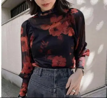 Ameri vintage LIDIA SHEER 시어 블라우스