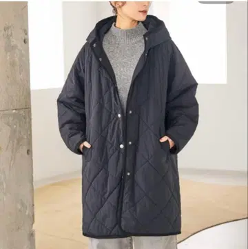 스튜디오 클립 퀼팅 롱 코트