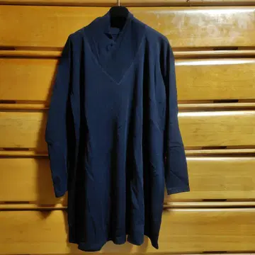 JURGEN LEHL 네이비 V넥 긴팔 니트 원피스 새상품급