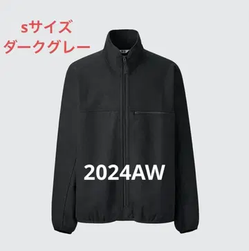 UNIQLO U 브러쉬드 저지 블루종 다크 그레이 S 유니클로