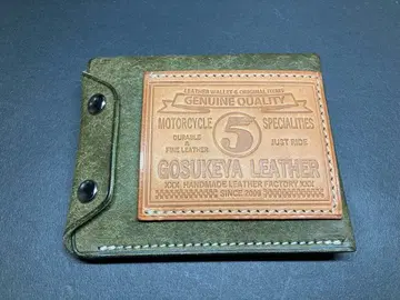 고스케야 가죽 라이더스 미니 지갑 개조 푸에블로 오일리 바