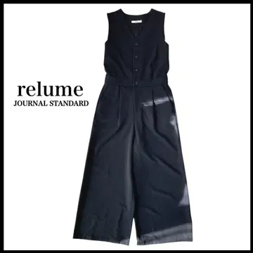 [ 2023AW ] relume TR 트윌 V넥 살로펫 올인원 블랙