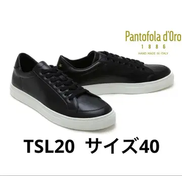 [ 거의 미사용 ] 판토폴라 도로 가죽 스니커즈 블랙 TSL20 40
