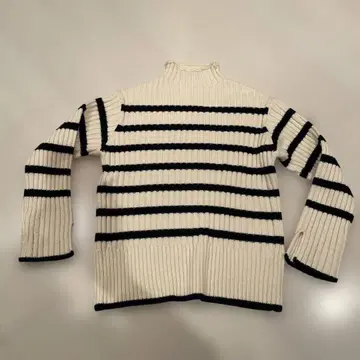 ZARA 스트라이프 보틀넥 스웨터 S