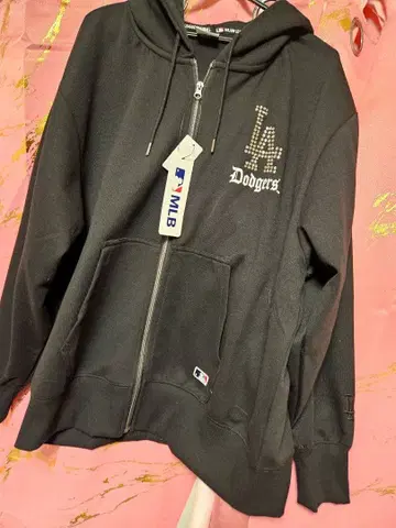 새상품 LADodgers 스톤 장식 후드티