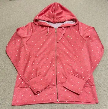 [컨디션 최상] PUMA 푸마 도트 무늬 후드티 메쉬