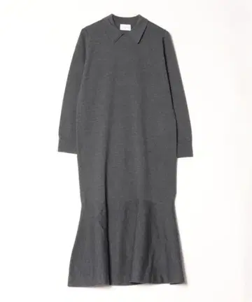 유나이티드 애로우즈 폴로 니트 페플럼 롱 원피스