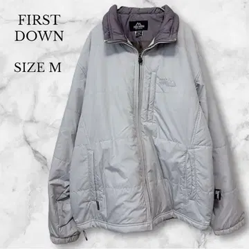 퍼스트다운 아우터 패딩 자켓 그레이 방한 캐주얼 M