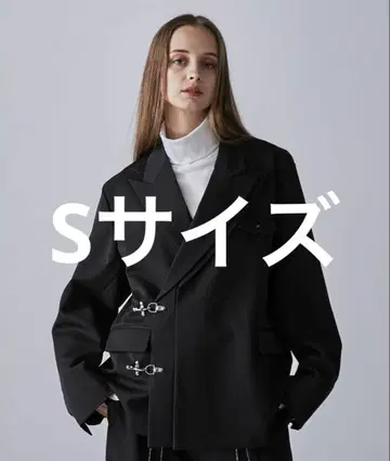 CLEL Prime TR 더블 라펠 자켓 S 사이즈 블랙