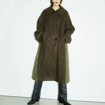 Ray BEAMS RBS / 퀼팅 절개 코트