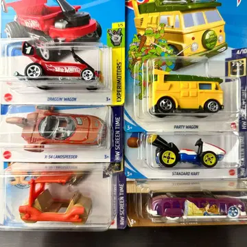 핫휠 미니카 묶음 판매 미국판 캐릭터카 6대 세트