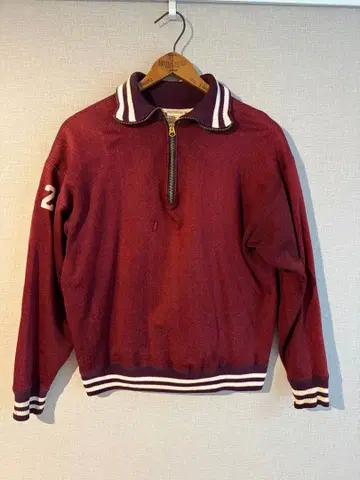 챔피온 50s 빈티지 하프 지퍼 트레이닝복