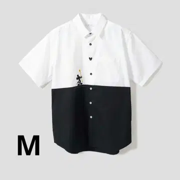 M 사이즈 루즈핏 반팔 셔츠 킹덤하츠 그라니프 미키 왕