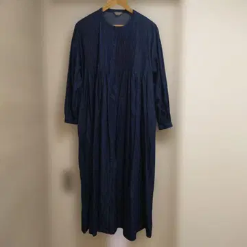 사만사 모스모스 데님 핀턱 원피스