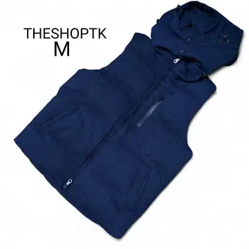 THESHOPTK 더 샵 티케이 후드 부착 다운 베스트 M 네이비