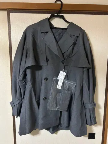 그레이 오버 사이즈 트렌치코트