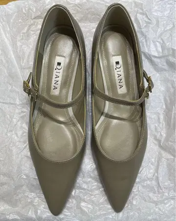 다이애나 DIANA 플랫슈즈 스트랩 펌프스 토프 21.5cm