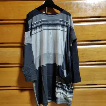 JURGEN LEHL 스트라이프 패턴 긴팔 원피스 새상품급