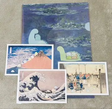 스미코구라시 아트 컬렉션 엽서 3종 클리어 파일 세트