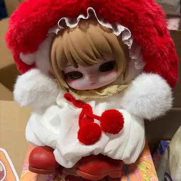 ANTOO 빨간색 후드 rabbit 봉제 인형