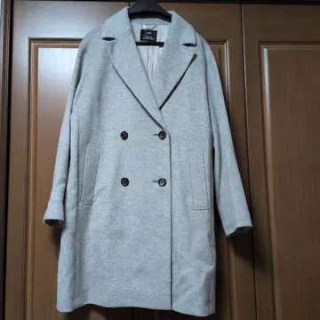 23구 그레이 더블 브레스트 코트 40