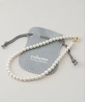 RELUME 대형 유리 진주 목걸이 JOURNAL STANDARD