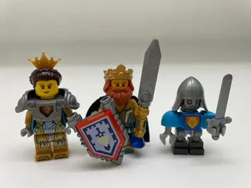 레고 미니 피규어 넥 나이츠 할버트 왕 킹 퀸 왕 왕비