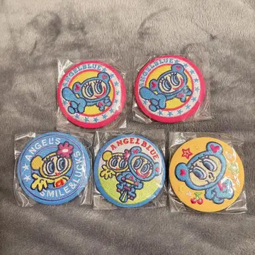 엔젤 블루 나카무라 군 자수 캔뱃지 가챠가챠