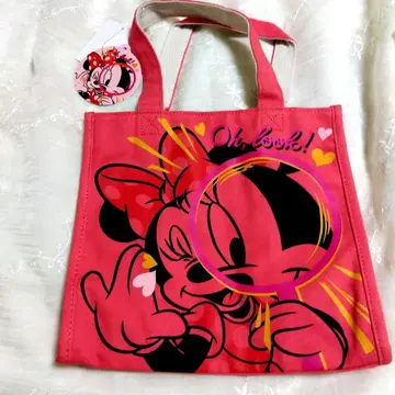 디즈니 리조트 미니 토트백 핑크