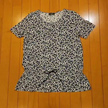 KEITH 꽃무늬 반팔 T셔츠 허리 끈 리본 포함