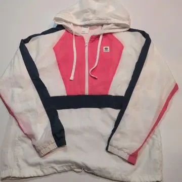 Reebok Classic 나일론 자켓 화이트/핑크