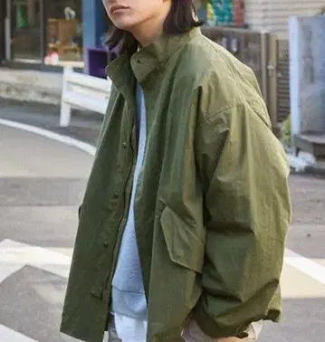 모노마트 3WAY 숏 모즈 코트 & 퀼팅 라이너 블루종 L 사이즈