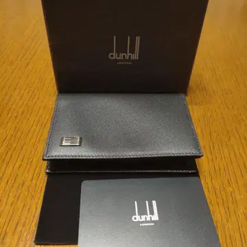 새상품! dunhill 가죽 명함지갑 블랙