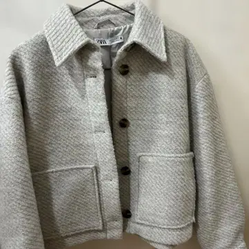 ZARA 베이지 버튼 자켓 xs