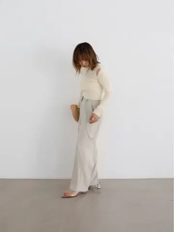 카트린 도쿄 체인 스트레이트 슬랙스