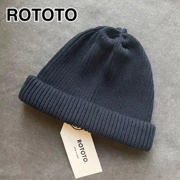 새상품 로토토 ROTOTO 코튼 롤업 비니 D.NAVY 네이비