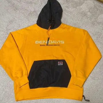 벤 데이비스 후드 부착 후드티 속기모 M 사이즈 오렌지/블랙