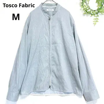 Tosco Fabric 스트라이프 긴팔 지퍼 셔츠 더블 지퍼
