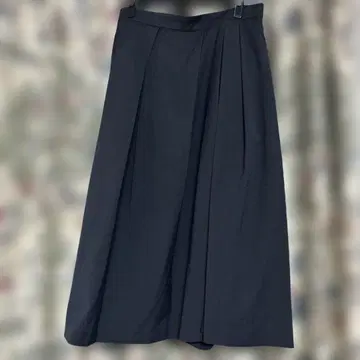 TO BE CHIC 블랙 플레어 롱 스커트 빅 사이즈 44