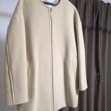 SHIPS any 노카라 자켓 베이지