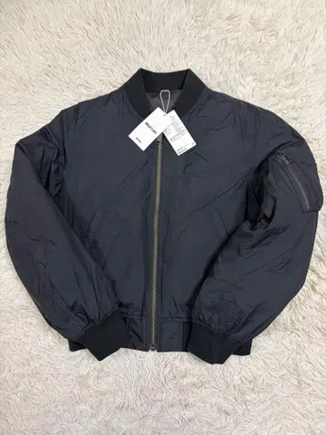 [새상품] 무인양품 MUJI Labo MA-1 다운 블루종 M 블랙