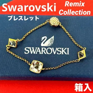스와로브스키 팔찌 Swarovski 핑크 골드 상자 포함