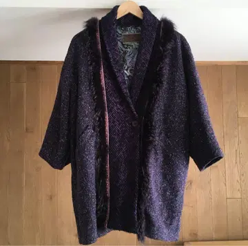 새상품급 ETRO 에트로 퍼 달린 코트 38